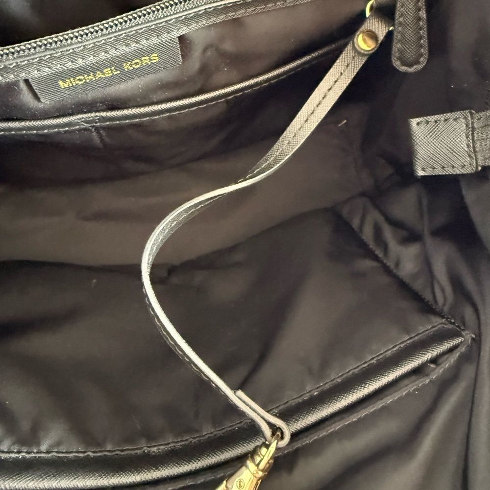 Michael Kors Black Animal Print Tote - Picture 11 of 13